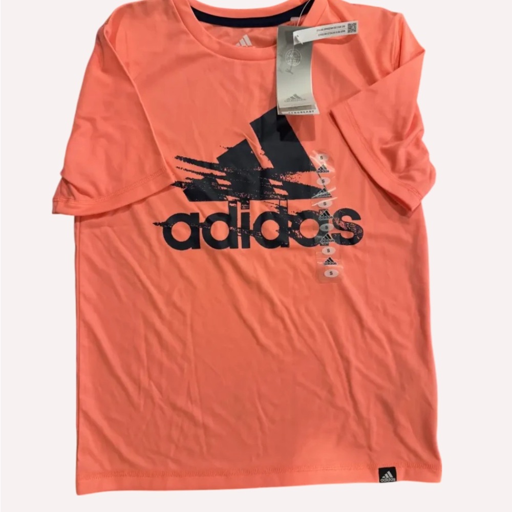 Adidas Peach Graphic Tee for Boy or Girl